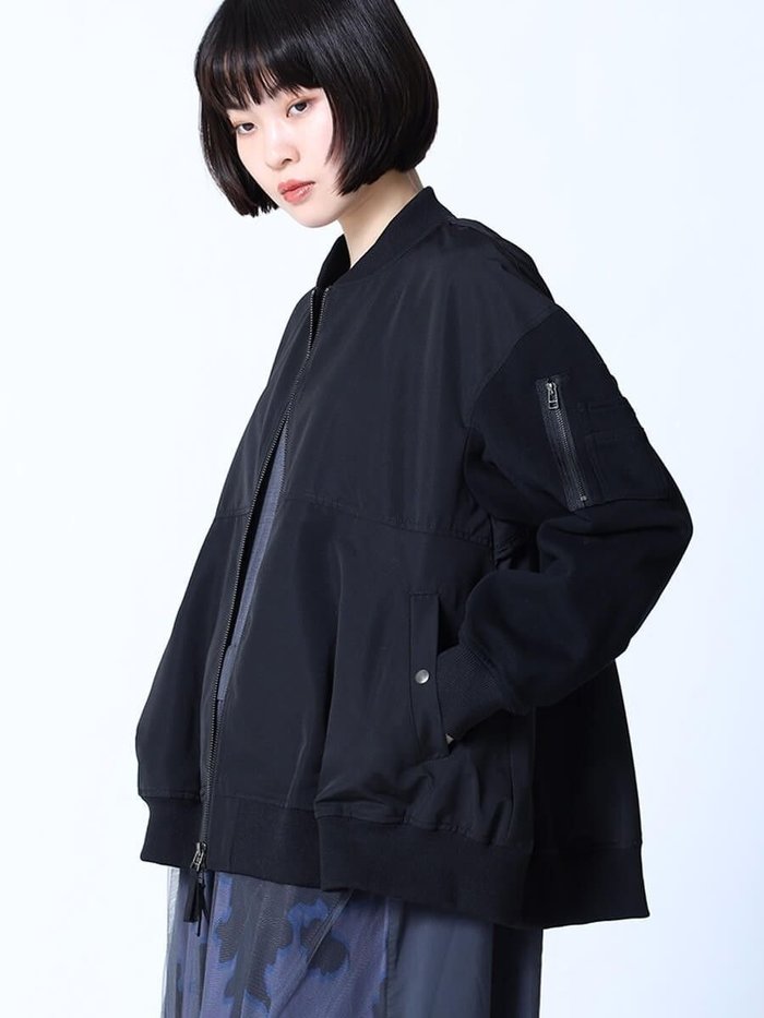 【ラシュッド/LASUD】の異素材MA-1ライトブルゾン インテリア・キッズ・メンズ・レディースファッション・服の通販 founy(ファニー) https://founy.com/ ファッション Fashion レディースファッション Fashion for Women アウター Coat / Outerwear Collection ブルゾンジャケット・スポーティアウター Blouson Jackets MA-1ジャケット MA-1 Bomber Jackets / Flight Jackets ブルゾン Blouson, Bomber Jacket ポケット Pocket, Pocket Detail 軽量 Lightweight, Ultra Light |ID: prp329100004596160 ipo3291000000032661210