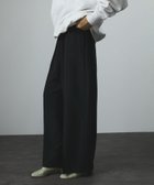 【サロン アダム エ ロペ/SALON adam et rope'】の25SS GENTLE SILK パンツ【セットアップ対応】 ブラック(01)|ID: prp329100004596162 ipo3291000000032661289