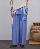 【サロン アダム エ ロペ/SALON adam et rope'】の25SS GENTLE SILK パンツ【セットアップ対応】 ブルー(44)|ID: prp329100004596162 ipo3291000000032661294