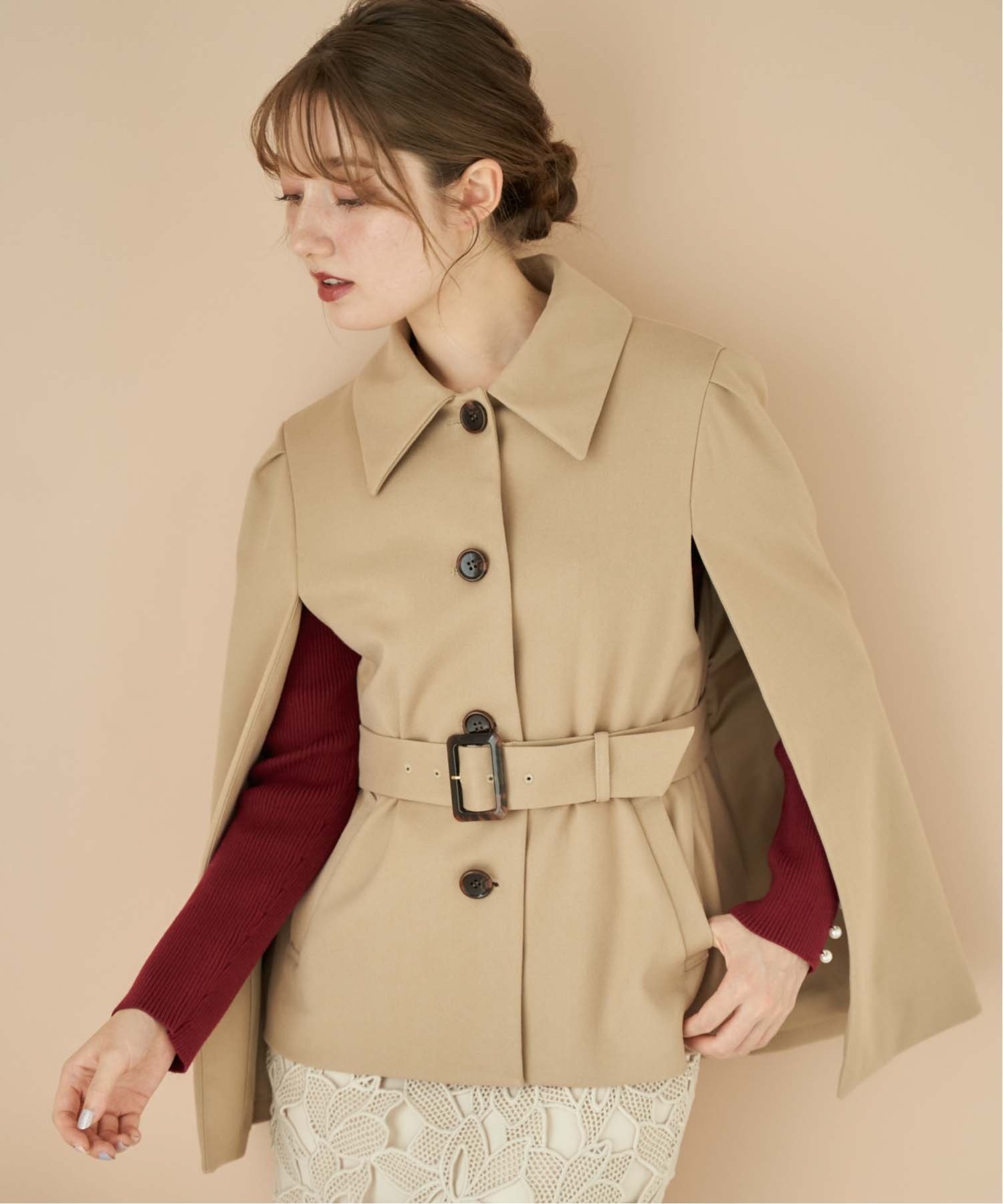 【ノエラ/Noela】のスリットポイントジャケット インテリア・キッズ・メンズ・レディースファッション・服の通販 founy(ファニー) 　ファッション　Fashion　レディースファッション　Fashion for Women　アウター　Coat / Outerwear Collection　レディースジャケット・軽アウター　Jackets　ジャケット　Jacket, Outerwear　スリット　Slit, Slit Detail　トレンド　Trend, Trending Now　ポケット　Pocket, Pocket Detail　ベージュ|ID: prp329100004596165 ipo3291000000032661322