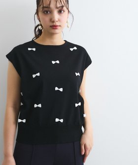 【クイーンズ コート/QUEENS COURT】のフレンチスリーブリボンニットトップス≪手洗い可能≫ 人気、トレンドファッション・服の通販 founy(ファニー) ファッション Fashion レディースファッション Ladies' Fashion Online トップス・カットソー Tops/Tshirt ニット Knit Tops 春 Spring サテン Satin テクスチャー Texture フォルム Form ポケット Pocket リボン Ribbon 冬 Winter S/S・春夏 Ss・Spring/Summer 夏 Summer |ID:prp329100004596176