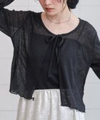 【バブ ブージュルード/Bab Bou Jeloud】のメランジリボンカーディガン 人気、トレンドファッション・服の通販 founy(ファニー) ファッション Fashion レディースファッション Ladies' Fashion Online トップス・カットソー Tops/Tshirt カーディガン Cardigans おすすめ Recommend インナー Inner カーディガン Cardigan ショート Short タンク Tank フリル Frills フロント Front ミックス Mix メランジ Melange リボン Ribbon ロング Long 夏 Summer 春 Spring 秋 Autumn/Fall 羽織 Haori thumbnail BLACK|ID: prp329100004596177 ipo3291000000032661498