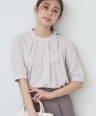 【インデックス/INDEX】のサイドリボンデザイントップス【UV/接触冷感/吸水速乾/洗濯機洗い可】 グレージュ|ID: prp329100004596179 ipo3291000000032661540