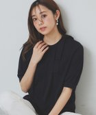 【インデックス/INDEX】のサイドリボンデザイントップス【UV/接触冷感/吸水速乾/洗濯機洗い可】 ネイビー|ID: prp329100004596179 ipo3291000000032661542