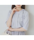 【インデックス/INDEX】のサイドリボンデザイントップス【UV/接触冷感/吸水速乾/洗濯機洗い可】 ライトグレー|ID: prp329100004596179 ipo3291000000032661545