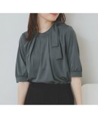 【インデックス/INDEX】のサイドリボンデザイントップス【UV/接触冷感/吸水速乾/洗濯機洗い可】 チャコールグレー|ID: prp329100004596179 ipo3291000000032661546