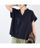 【マイカ ディール/MICA & DEAL】のデラリネンスキッパーブラウス NAVY|ID: prp329100004596184 ipo3291000000032661627