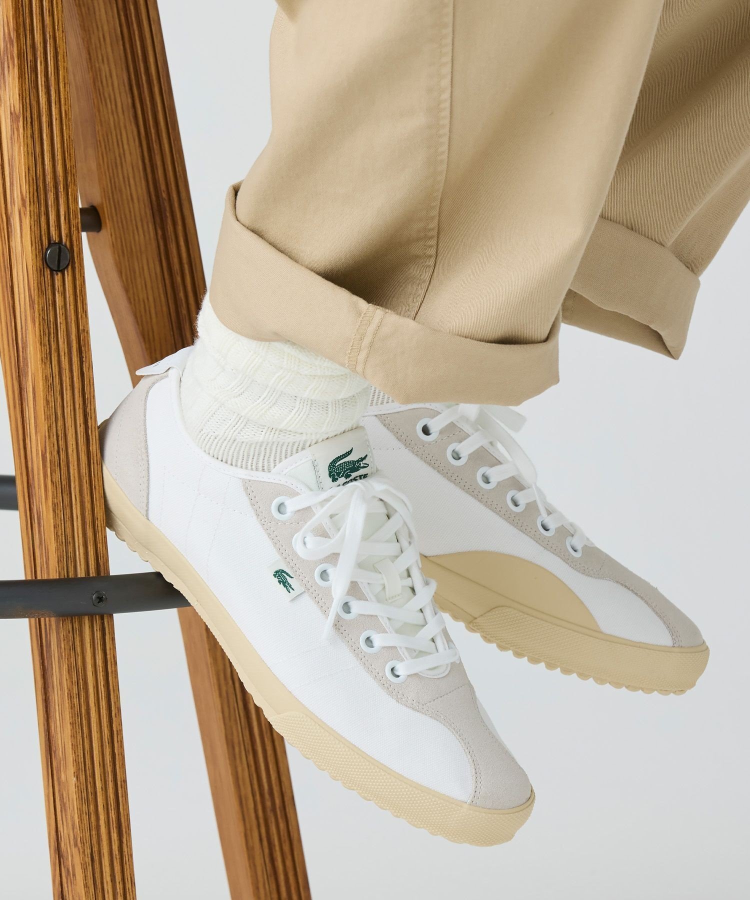 【ラコステ/LACOSTE / MEN】のメンズ BACKSLAM 125 5 CMA インテリア・キッズ・メンズ・レディースファッション・服の通販 founy(ファニー) 　ファッション　Fashion　メンズファッション　Men's Style Online　キャンバス　Canvas　クラシック　Classic　シューズ　Shoes　スエード　Suede　トレーナー　Trainer　フラップ　Flap　メンズ　Mens　ヴィンテージ　Vintage　ホワイト|ID: prp329100004596380 ipo3291000000032664125