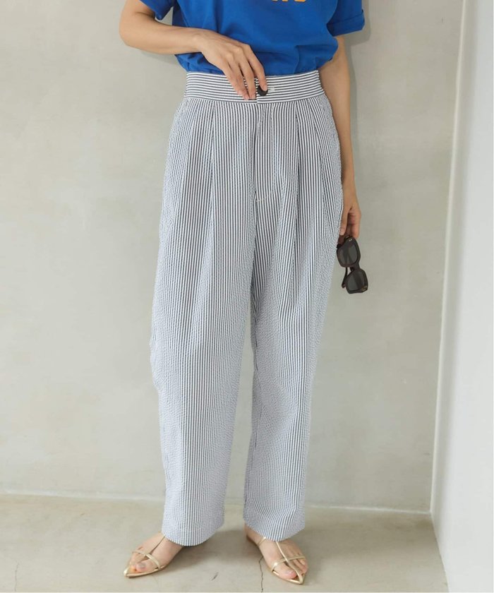 【イエナ/IENA】のBLACK シアサッカーパンツ インテリア・キッズ・メンズ・レディースファッション・服の通販 founy(ファニー) https://founy.com/ ファッション Fashion レディースファッション Ladies' Fashion Online パンツ Pants 2025年 2025 2025-2026秋冬・A/W Aw/Autumn/Winter/Fw/Fall/2025-2026 おすすめ Recommend アウトドア Outdoor サッカー Soccer スポーツ Sports パターン Pattern エレガント 上品 Elegant 夏 Summer |ID: prp329100004596385 ipo3291000000032664156