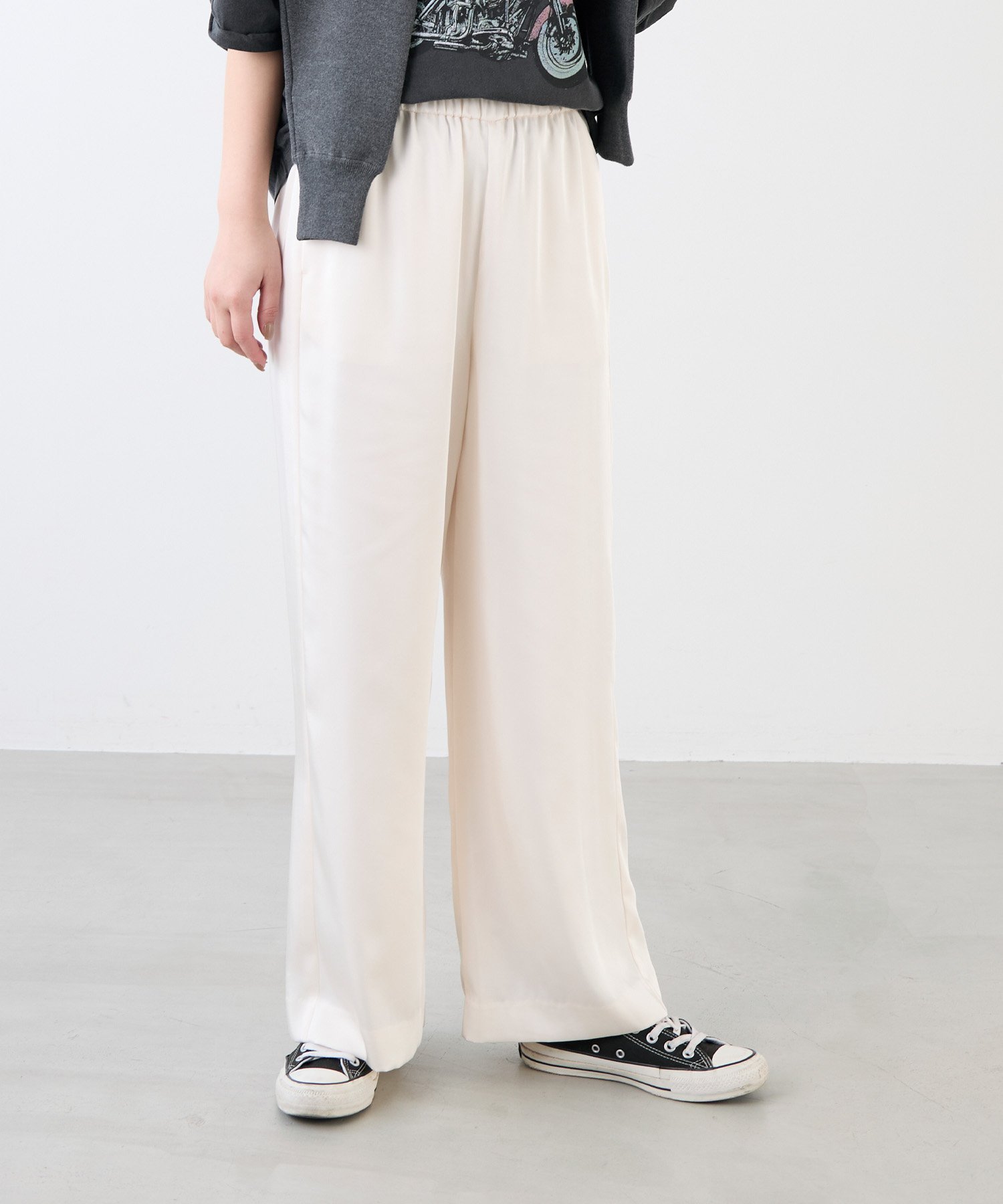 【マイカ ディール/MICA & DEAL】のサテンイージーパンツ セットアップ対応 人気、トレンドファッション・服の通販 founy(ファニー) 　ファッション　Fashion　レディースファッション　Ladies' Fashion Online　セットアップ　Setup　パンツ　Pants　おすすめ　Recommend　サテン　Satin　シルク　Silk　ストレッチ　Stretch　セットアップ　Set Up　タンク　Tank　ドレープ　Drape　ポケット　Pocket　ヴィンテージ　Vintage　エレガント 上品　Elegant　 other-1|ID: prp329100004596386 ipo3291000000032664161