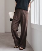 【スピック&スパン/Spick & Span】の《追加》ハイブリッドラミー1タックパンツ ブラウン B|ID: prp329100004596400 ipo3291000000032664275