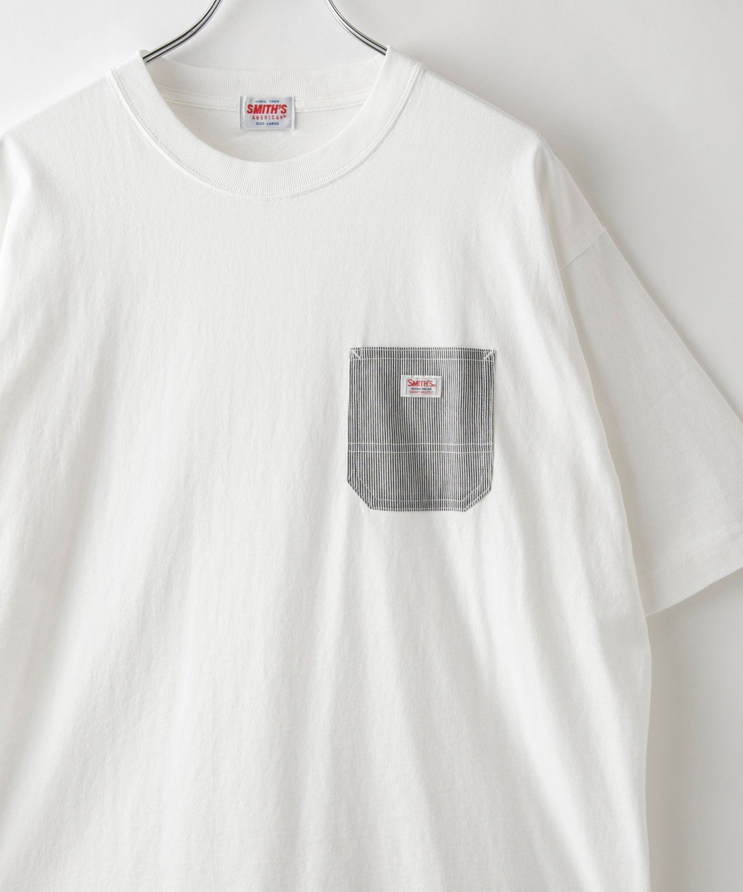【コーエン メン/COEN / MEN】のSMITH S(スミス)別注ポケットTシャツ インテリア・キッズ・メンズ・レディースファッション・服の通販 founy(ファニー) 　ファッション　Fashion　メンズファッション　Men's Style Online　アメリカン　American　シンプル　Simple　ニューヨーク　New York　人気　Popularity　ベーシック　Basic　ポケット　Pocket　別注　Special Order　リラックス　Relax　ワーク　Work　おすすめ　Recommend　WHITE|ID: prp329100004596406 ipo3291000000032664341