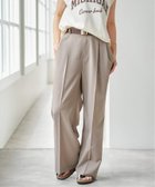 【スピック&スパン/Spick & Span】のウーステッドワイドパンツ ベージュ|ID: prp329100004596426 ipo3291000000032664523