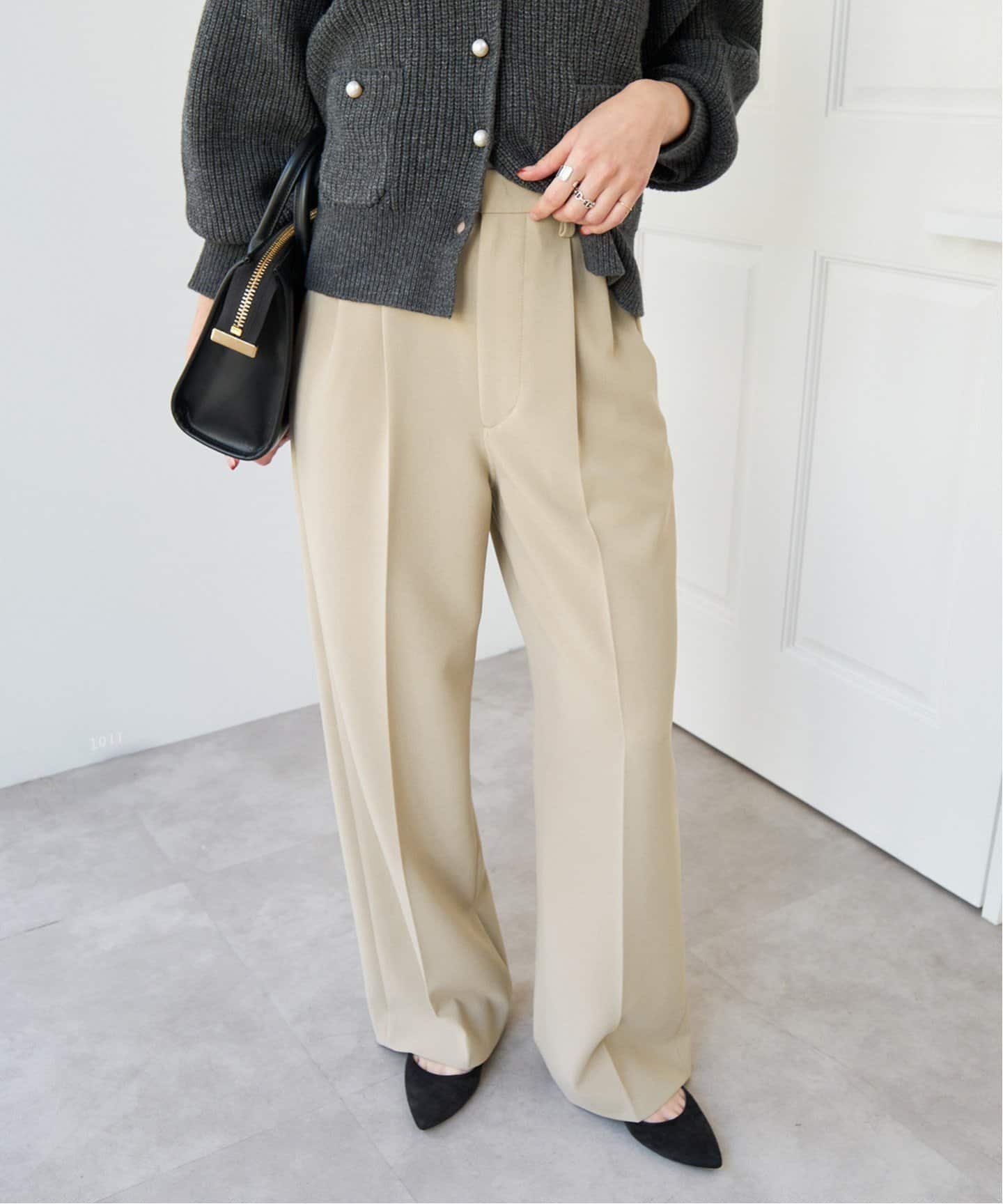 【スピック&スパン/Spick & Span】の《追加》ダブルクロスツータックパンツ 人気、トレンドファッション・服の通販 founy(ファニー) 　ファッション　Fashion　レディースファッション　Ladies' Fashion Online　パンツ　Pants　 other-1|ID: prp329100004596457 ipo3291000000032664877