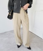 【スピック&スパン/Spick & Span】の《追加》ダブルクロスツータックパンツ ベージュ|ID: prp329100004596457 ipo3291000000032664879