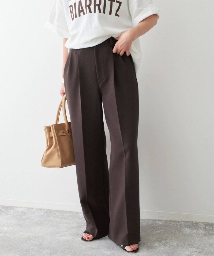 【スピック&スパン/Spick & Span】の《追加 》ダブルクロスツータックパンツ インテリア・キッズ・メンズ・レディースファッション・服の通販 founy(ファニー) https://founy.com/ ファッション Fashion レディースファッション Ladies' Fashion Online パンツ Pants 再入荷 Restock/Back In Stock/Re Arrival |ID: prp329100004596462 ipo3291000000032664911