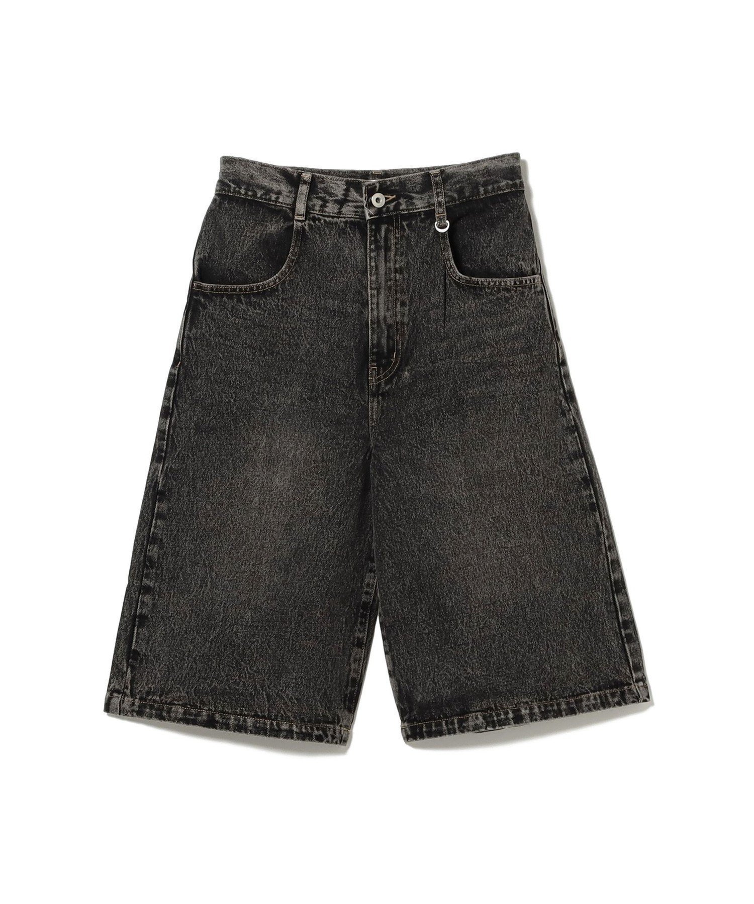 【ビームス ウイメン/BEAMS】のデニム ハーフ パンツ インテリア・キッズ・メンズ・レディースファッション・服の通販 founy(ファニー) 　ファッション　Fashion　レディースファッション　Ladies' Fashion Online　パンツ　Pants　ハーフ / ショートパンツ　Short Pants　おすすめ　Recommend　ショート　Short　シンプル　Simple　スウェット　Sweat　ソックス　Socks　チェーン　Chain　チャーム　Charm　デニム　Denim　ハーフ　Half　フェミニン　Feminine　ループ　Loop　BLACK|ID: prp329100004596465 ipo3291000000032664934