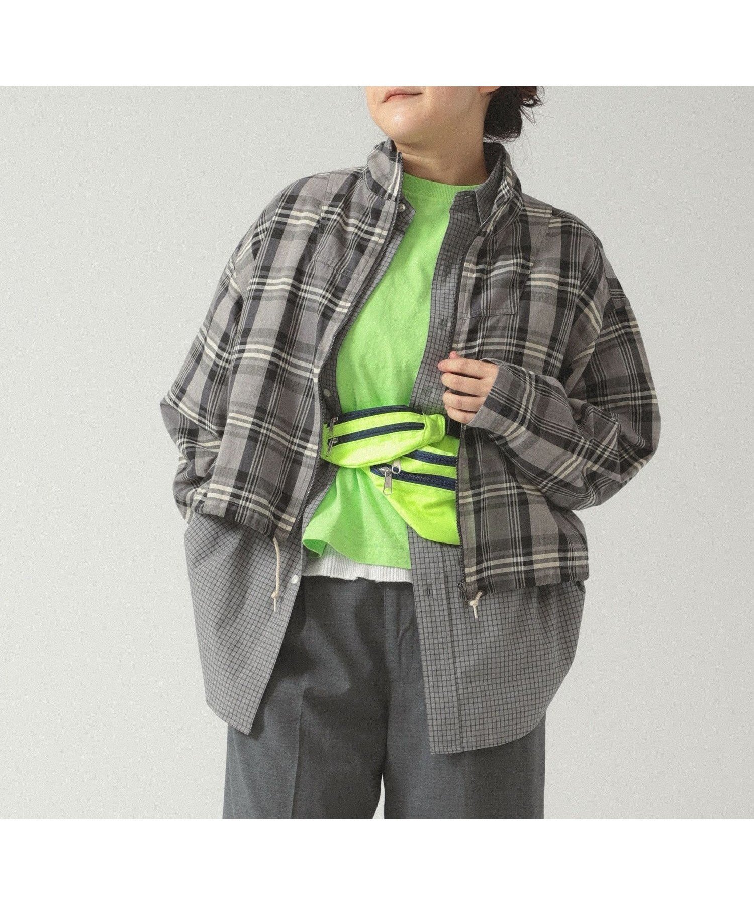 【ビームス ウイメン/BEAMS】のマドラス チェック ブルゾン インテリア・キッズ・メンズ・レディースファッション・服の通販 founy(ファニー) 　ファッション　Fashion　レディースファッション　Ladies' Fashion Online　アウター　Coat Outerwear　ブルゾン　Blouson/Jackets　スラックス　Slacks　チェック　Check　デニム　Denim　バランス　Balance　ブルゾン　Blouson　ワイド　Wide　おすすめ　Recommend　GREY|ID: prp329100004596468 ipo3291000000032664958