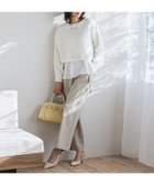【ロートレ アモン/LAUTRE AMONT】のベルト付きワイドシルエットパンツ≪洗濯機で洗える≫ ベージュ|ID: prp329100004596477 ipo3291000000032665028