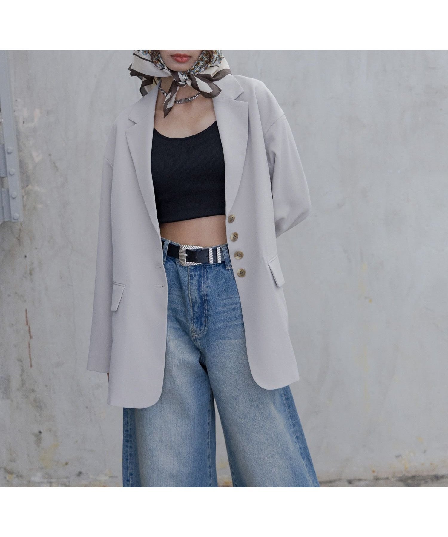 【ページボーイ/PAGEBOY】のストライプMIXジャケット インテリア・キッズ・メンズ・レディースファッション・服の通販 founy(ファニー) 　ファッション　Fashion　レディースファッション　Fashion for Women　アウター　Coat / Outerwear Collection　レディースジャケット・軽アウター　Jackets　ショルダー　Shoulder, Shoulder Strap　ショート　Short, Short Length　ジャケット　Jacket, Outerwear　ストライプ　Stripe, Striped Pattern　ドロップ　Drop Shoulder, Dropped Style　リラックス　Relax, Relaxed Fit　ロング　Long, Long-Length　グレージュ12|ID: prp329100004596509 ipo3291000000032749859