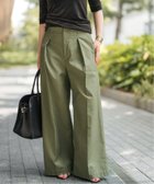 【スピック&スパン/Spick & Span】のバックサテンカーゴワイドパンツ カーキ|ID: prp329100004596511 ipo3291000000032665374