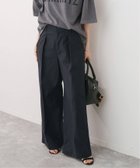 【スピック&スパン/Spick & Span】のバックサテンカーゴワイドパンツ ブラック|ID: prp329100004596511 ipo3291000000032665375