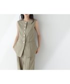 【ナチュラル ビューティー ベーシック/NATURAL BEAUTY BASIC】のリネンライクジレ カーキ|ID: prp329100004596534 ipo3291000000032665635