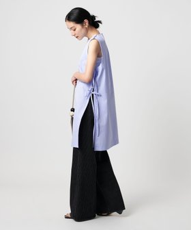 【ビューティ&ユース ユナイテッドアローズ/BEAUTY&YOUTH / UNITED ARROWS】のコットンノースリーブ スリットチュニック 人気、トレンドファッション・服の通販 founy(ファニー) ファッション Fashion レディースファッション Fashion for Women トップス・カットソー Cut & Sew Tops キャミソール&ノースリーブ Camisoles & Sleeveless Tops おすすめ Recommended / Our Picks サテン Satin, Glossy Fabric スリット Slit, Slit Detail チュニック Tunic, Long Top デニム Denim, Jeans Material ノースリーブ Sleeveless, No-Sleeve ミリタリー Military, Army Style ワイド Wide, Wide Fit 夏 Summer |ID:prp329100004596580