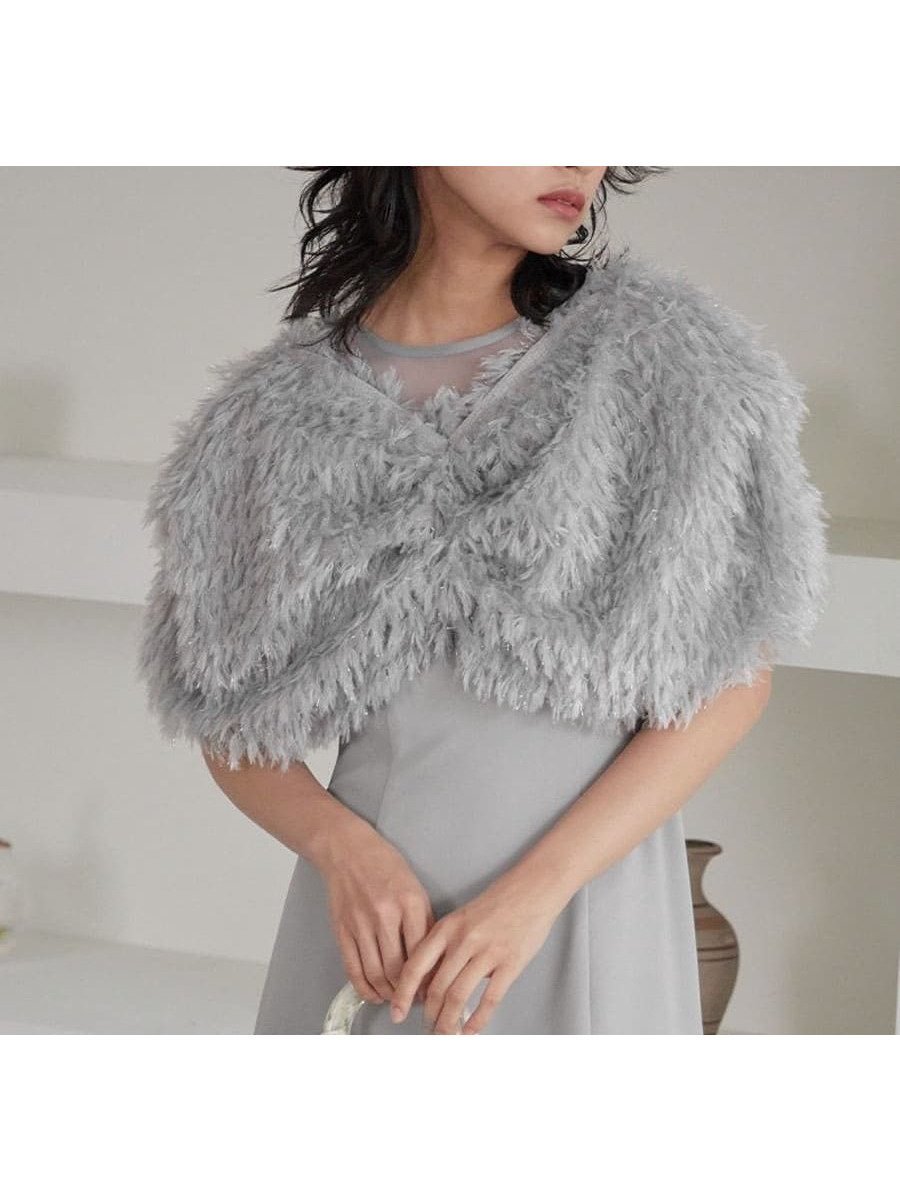 【ラシュッド/LASUD】のシャギーファーボレロドレス 人気、トレンドファッション・服の通販 founy(ファニー) 　ファッション　Fashion　レディースファッション　Ladies' Fashion Online　アウター　Coat Outerwear　ボレロ　Bolero jackets　ワンピース　Dress　ドレス　Party Dresses　ボレロ　Bolero　披露宴　Wedding Reception　結婚式　Wedding Ceremony　 other-1|ID: prp329100004596614 ipo3291000000032666639