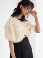 【ラシュッド/LASUD】のシャギーファーボレロドレス シロクロ|ID: prp329100004596614 ipo3291000000032666642