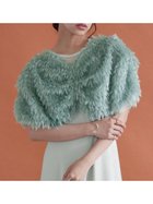 【ラシュッド/LASUD】のシャギーファーボレロドレス ライトグリーン|ID: prp329100004596614 ipo3291000000032666643