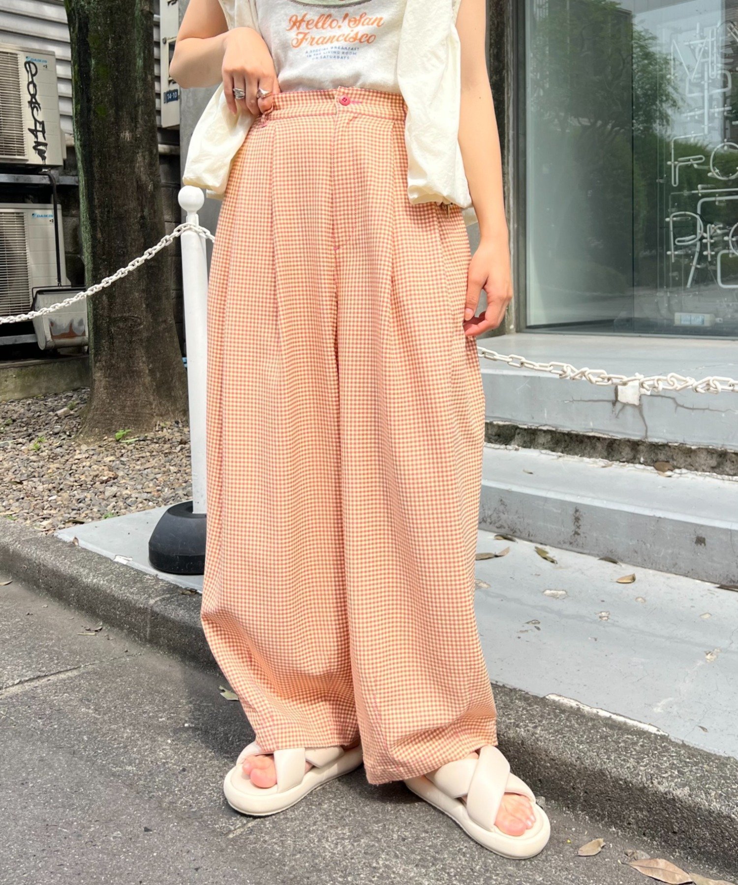 【チャオパニックティピー/CIAOPANIC TYPY】の【HELLO.SANFRANCISCO】ギンガムチェックランタンパンツ 人気、トレンドファッション・服の通販 founy(ファニー) 　ファッション　Fashion　レディースファッション　Ladies' Fashion Online　パンツ　Pants　ガーリー　Girly　ギンガム　Gingham　サンダル　Sandals　シンプル　Simple　チェック　Check　トレンド　Trend　バランス　Balance　バルーン　Balloon　おすすめ　Recommend　 other-1|ID: prp329100004596620 ipo3291000000032666693