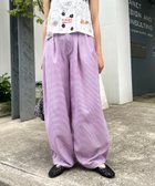 【チャオパニックティピー/CIAOPANIC TYPY】の【HELLO.SANFRANCISCO】ギンガムチェックランタンパンツ パープル|ID: prp329100004596620 ipo3291000000032666700