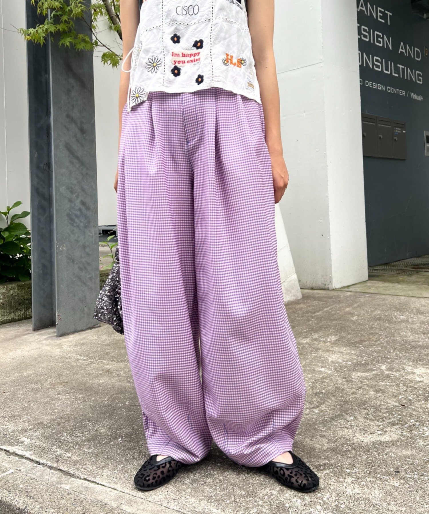 【チャオパニックティピー/CIAOPANIC TYPY】の【HELLO.SANFRANCISCO】ギンガムチェックランタンパンツ インテリア・キッズ・メンズ・レディースファッション・服の通販 founy(ファニー) 　ファッション　Fashion　レディースファッション　Ladies' Fashion Online　パンツ　Pants　ガーリー　Girly　ギンガム　Gingham　サンダル　Sandals　シンプル　Simple　チェック　Check　トレンド　Trend　バランス　Balance　バルーン　Balloon　おすすめ　Recommend　パープル|ID: prp329100004596620 ipo3291000000032666700