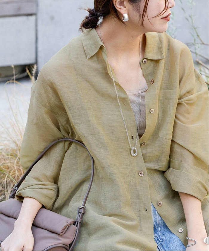 【ジャーナルスタンダード/JOURNAL STANDARD】のシアーリネンカールマイヤーシャツ インテリア・キッズ・メンズ・レディースファッション・服の通販 founy(ファニー) https://founy.com/ ファッション Fashion レディースファッション Ladies' Fashion Online トップス・カットソー Tops/Tshirt シャツ/ブラウス Shirts/Blouses 2025年 2025 2025春夏・S/S Ss,Spring/Summer,2025 スウェット Sweat ベーシック Basic リネン Linen エレガント 上品 Elegant 夏 Summer 春 Spring S/S・春夏 Ss・Spring/Summer 羽織 Haori |ID: prp329100004596657 ipo3291000000032667166