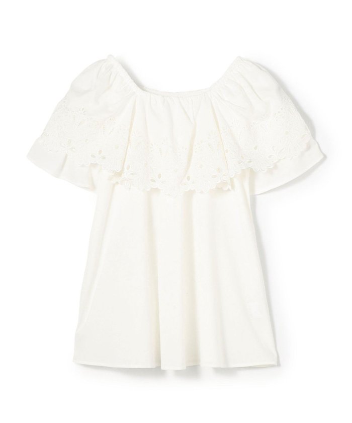 【トゥモローランド/TOMORROWLAND】のレースコンビ ラッフルフレアブラウス インテリア・キッズ・メンズ・レディースファッション・服の通販 founy(ファニー) https://founy.com/ ファッション Fashion レディースファッション Ladies' Fashion Online トップス・カットソー Tops/Tshirt シャツ/ブラウス Shirts/Blouses おすすめ Recommend コンビ Combination シューズ Shoes ジャージー Jersey ダウン Down デニム Denim フェミニン Feminine フラット Flat フレア Flare ラッフル Raffle レース Race |ID: prp329100004596663 ipo3291000000032667212