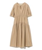 【ビームス ウイメン/BEAMS】のランタン スリーブ ギャザー ワンピース BEIGE|ID: prp329100004596677 ipo3291000000032667308