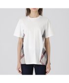 【ブルーレーベル クレストブリッジ/BLUE LABEL CRESTBRIDGE】の【一部店舗限定】サイドチェックスムースカットソー 人気、トレンドファッション・服の通販 founy(ファニー) ファッション Fashion レディースファッション Ladies' Fashion Online トップス・カットソー Tops/Tshirt カットソー Cut and Sewn カットソー Cut And Sew チュニック Tunic 切替 Switching thumbnail ホワイト|ID: prp329100004596678 ipo3291000000032667305