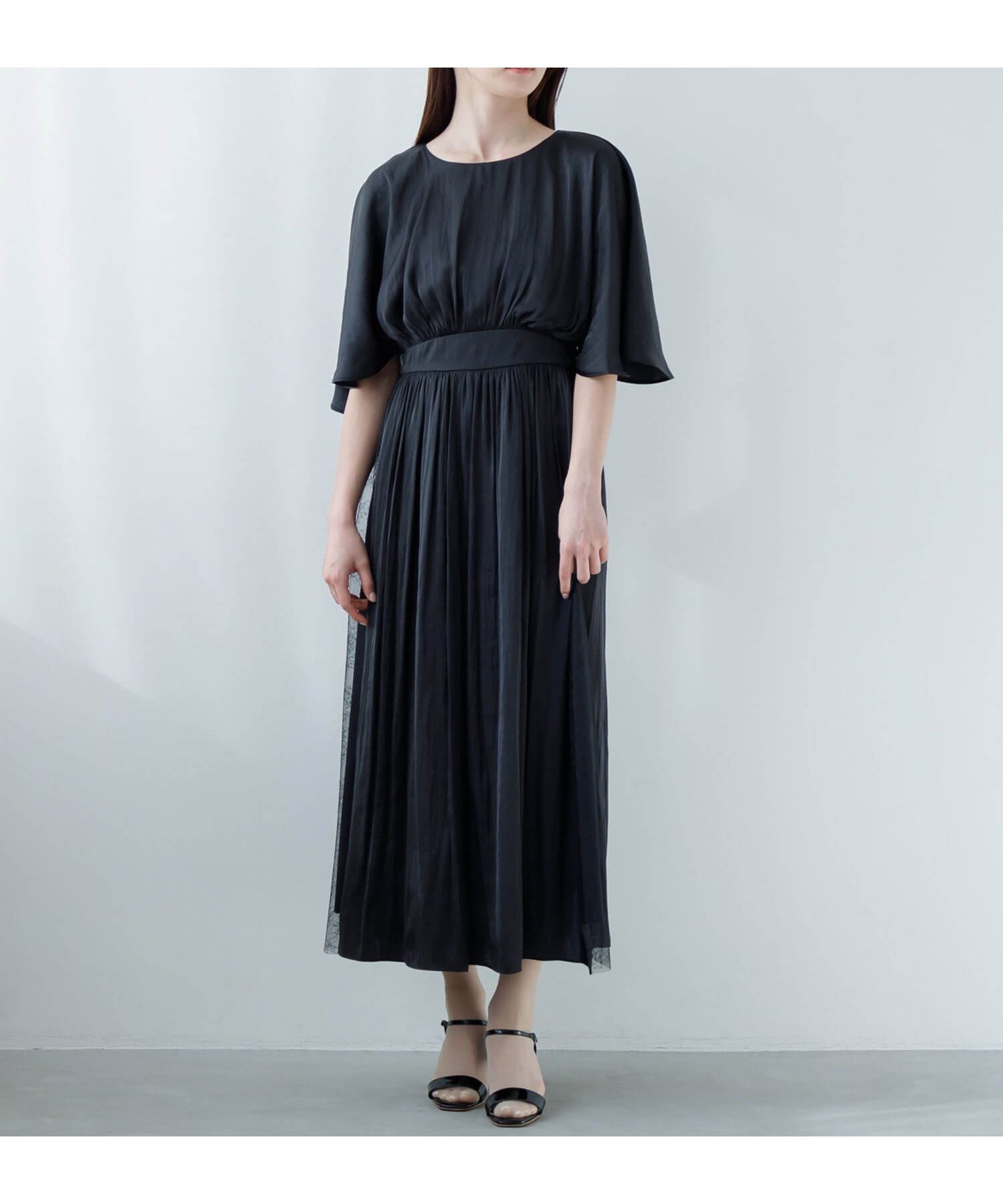 【その他のブランド/Other】の【WEB限定】ケープ風ブラウジングドレス 人気、トレンドファッション・服の通販 founy(ファニー) 　ファッション　Fashion　レディースファッション　Fashion for Women　ワンピース　Dresses　フォーマル・パーティードレス・結婚式用ドレス　Elegant & Casual Dresses　コレクション　Collection, Seasonal Line　切替　Switching, Contrast Panel　軽量　Lightweight, Ultra Light　スリーブ　Sleeve, Long Sleeve / Short Sleeve　ドレス　Dress, One-Piece　パターン　Pattern, Design Print　フォーマル　Formal, Dressy　おすすめ　Recommended / Our Picks　セレモニー　Ceremony　結婚式　Wedding　二次会　After Party　 other-1|ID: prp329100004596688 ipo3291000000032667392