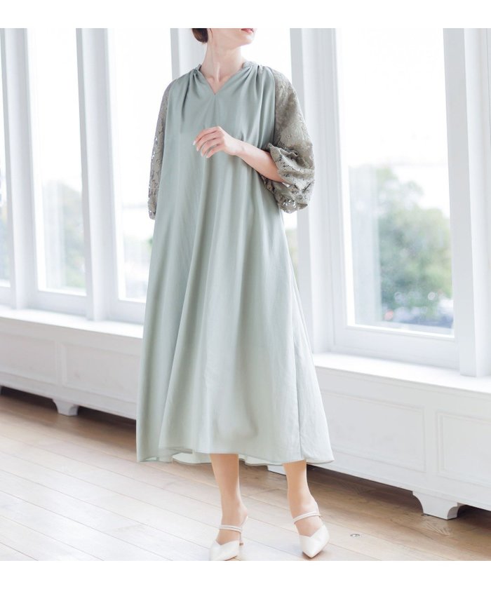 【その他のブランド/Other】のフラワーレースのボリュームスリーブドレス インテリア・キッズ・メンズ・レディースファッション・服の通販 founy(ファニー) https://founy.com/ ファッション Fashion レディースファッション Fashion for Women トップス・カットソー Cut & Sew Tops ボリューム袖・フリルスリーブブラウス Voluminous & Ruffle Sleeves / Puffy Sleeve Tops ワンピース Dresses フォーマル・パーティードレス・結婚式用ドレス Elegant & Casual Dresses アクセサリー Fashion Accessories ギャザー Gathered, Ruffled コレクション Collection, Seasonal Line スニーカー Sneakers, Trainers スリーブ Sleeve, Long Sleeve / Short Sleeve デニム Denim, Jeans Material ドレス Dress, One-Piece パール Pearl, Pearl Accent フラワー Flower, Floral ポケット Pocket, Pocket Detail レース Lace, Lace Fabric おすすめ Recommended / Our Picks セレモニー Ceremony 結婚式 Wedding 二次会 After Party |ID: prp329100004596690 ipo3291000000032667404