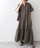 【スピック&スパン/Spick & Span】のローンティアードマキシワンピース ブラウン|ID: prp329100004596695 ipo3291000000032667450
