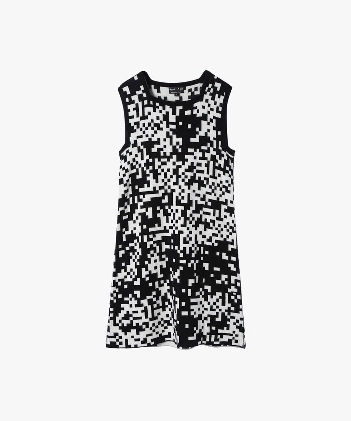 【アニエスベー ファム/agnes b. FEMME】のワンピース インテリア・キッズ・メンズ・レディースファッション・服の通販 founy(ファニー) https://founy.com/ ファッション Fashion レディースファッション Ladies' Fashion Online ワンピース Dress シンプル Simple ノースリーブ No Sleeve パターン Pattern モザイク Mosaic |ID: prp329100004596720 ipo3291000000032667692