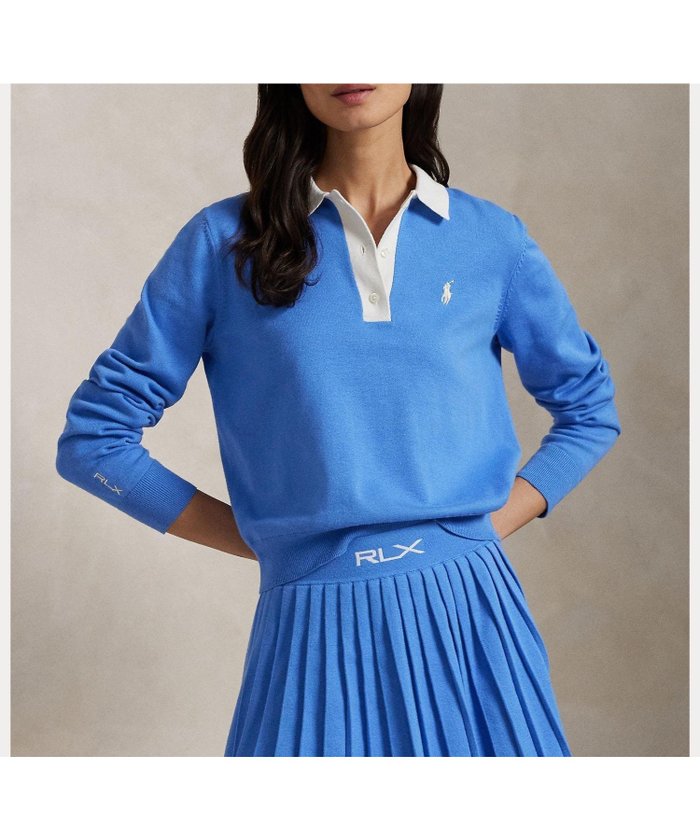 【ラルフローレン/RALPH LAUREN】の(RLX)パフォーマンス ポロカラー セーター インテリア・キッズ・メンズ・レディースファッション・服の通販 founy(ファニー) https://founy.com/ ファッション Fashion レディースファッション Ladies' Fashion Online カフス Cuffs セーター Sweater 長袖 Long Sleeve パフォーマンス Performance フィット Fit リブニット Rib Knit リラックス Relax |ID: prp329100004596744 ipo3291000000032667856