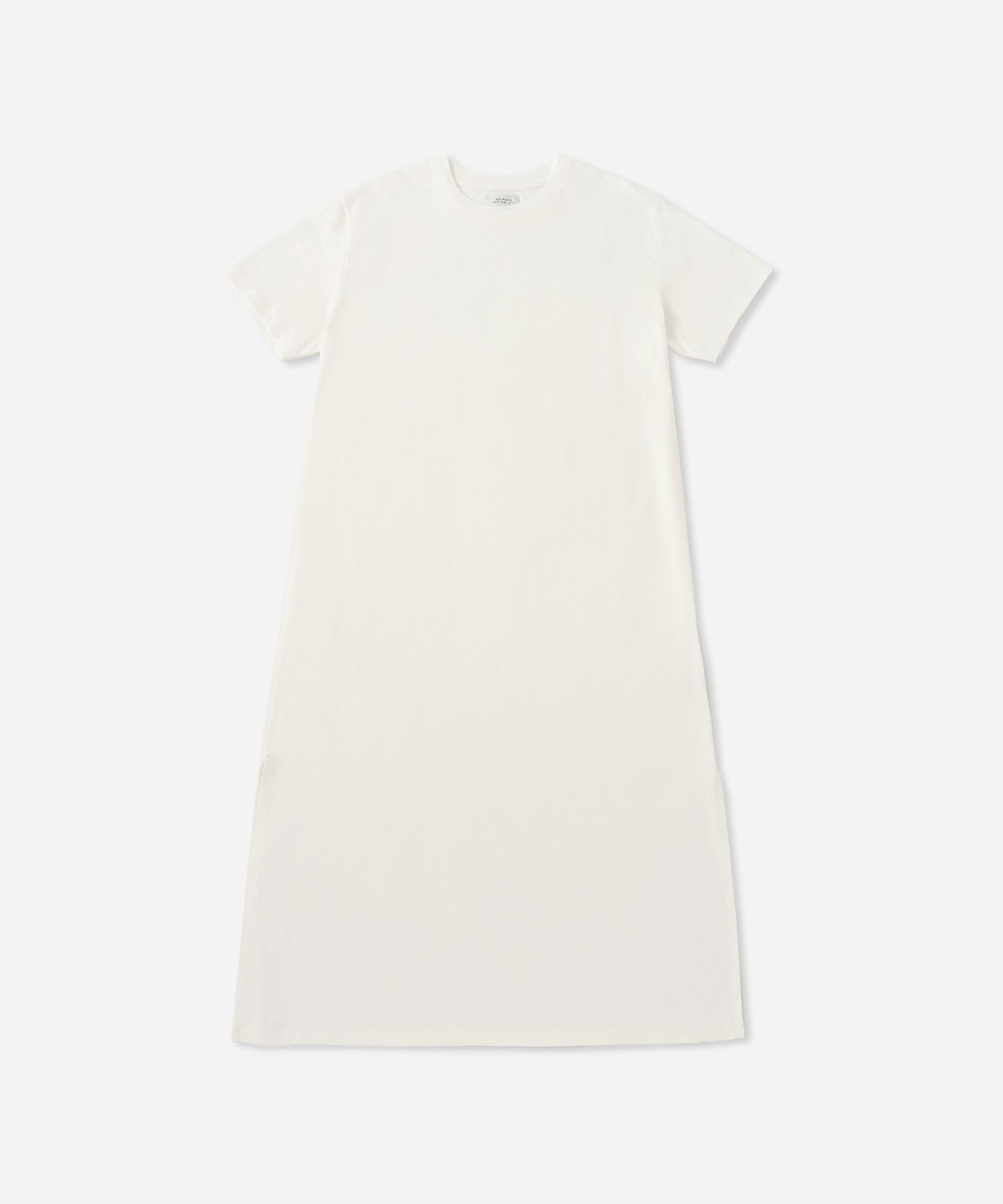 【サタデイズ ニューヨークシティ/SATURDAYS NYC】のBleeker Onepiece Dress インテリア・キッズ・メンズ・レディースファッション・服の通販 founy(ファニー) 　ファッション　Fashion　レディースファッション　Ladies' Fashion Online　ワンピース　Dress　ドレス　Party Dresses　シンプル　Simple　スリット　Slit　バランス　Balance　ロング　Long　ホワイト(10)|ID: prp329100004596746 ipo3291000000032667864