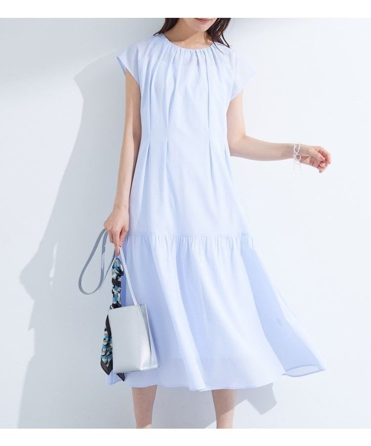 【インディヴィ/INDIVI】の【UVケア/吸水速乾】エアリータックワンピース 人気、トレンドファッション・服の通販 founy(ファニー) 　ファッション　Fashion　レディースファッション　Ladies' Fashion Online　ワンピース　Dress　おすすめ　Recommend　アンダー　Under　ジャケット　Jacket　ストレッチ　Stretch　ドレス　Dress　フィット　Fit　ポケット　Pocket　ビジネス 仕事 通勤　Business　吸水　Water Absorption　夏　Summer　 other-1|ID: prp329100004596752 ipo3291000000032667896