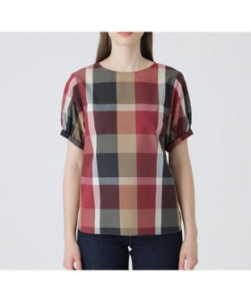 【ブルーレーベル クレストブリッジ/BLUE LABEL CRESTBRIDGE】の【一部店舗限定】クレストブリッジチェックソフティーボイルブラウス 人気、トレンドファッション・服の通販 founy(ファニー) ファッション Fashion レディースファッション Ladies' Fashion Online トップス・カットソー Tops/Tshirt シャツ/ブラウス Shirts/Blouses ギャザー Gather スリーブ Sleeve |ID:prp329100004596753