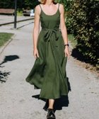 【スピーガ/SPIGA】のウエストリボンロングキャミワンピース 人気、トレンドファッション・服の通販 founy(ファニー) ファッション Fashion レディースファッション Ladies' Fashion Online ワンピース Dress キャミワンピース No Sleeve Dresses thumbnail グリーン|ID: prp329100004596767 ipo3291000000032668002