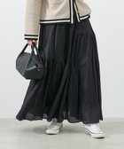 【マイカ ディール/MICA & DEAL】のアシンメトリーギャザースカート BLACK|ID: prp329100004596771 ipo3291000000032668015