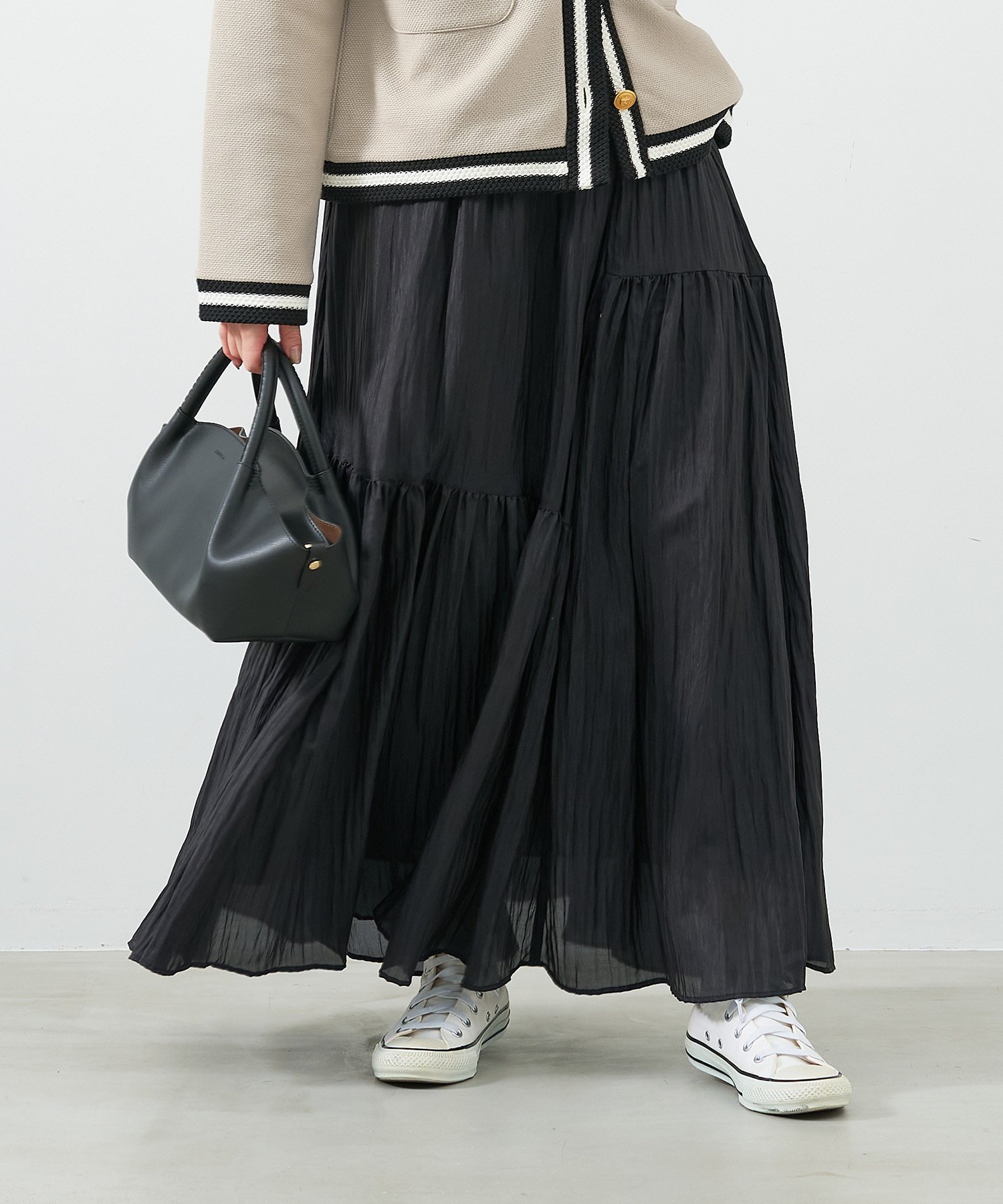 【マイカ ディール/MICA & DEAL】のアシンメトリーギャザースカート インテリア・キッズ・メンズ・レディースファッション・服の通販 founy(ファニー) 　ファッション　Fashion　レディースファッション　Ladies' Fashion Online　スカート　Skirt　アシンメトリー　Asymmetry　ギャザー　Gather　バランス　Balance　夏　Summer　エレガント 上品　Elegant　BLACK|ID: prp329100004596771 ipo3291000000032668015