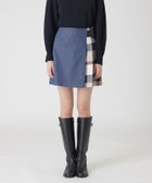 【ブルーレーベル クレストブリッジ/BLUE LABEL CRESTBRIDGE】のスラブシャンブレーデニムミニスカート ブルー|ID: prp329100004596787 ipo3291000000032668141